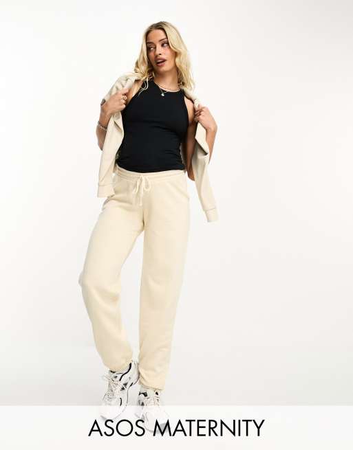 ASOS DESIGN Maternity - Ultieme joggingbroek in ecru