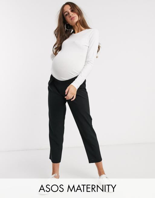 ASOS DESIGN Maternity smart tapered pants in apple green