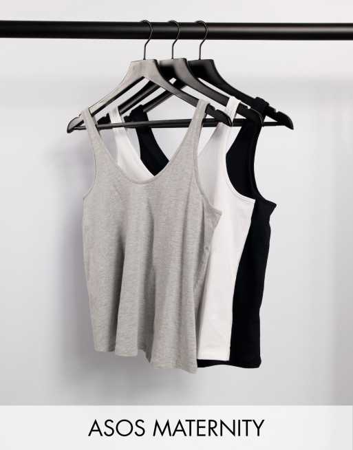 ASOS DESIGN Maternity – Ultimate – Bomullsinnen, 3-pack SPARA - MULTI