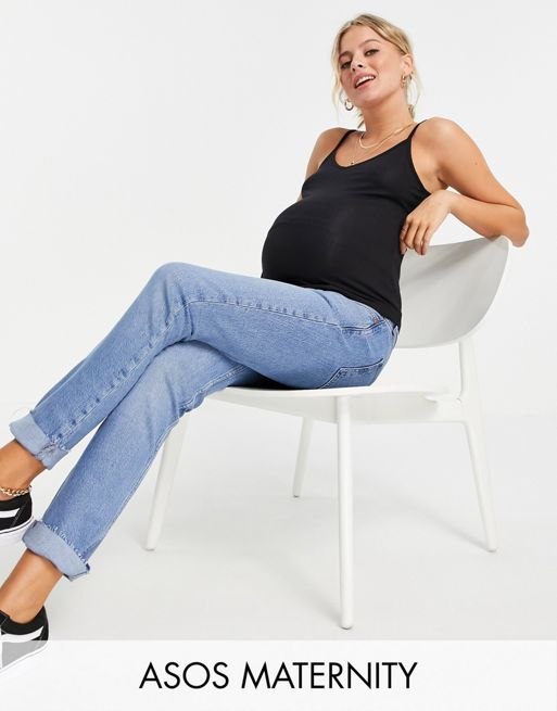 ASOS DESIGN Maternity ultimate cami with v-neck in 2 PACK SAVE