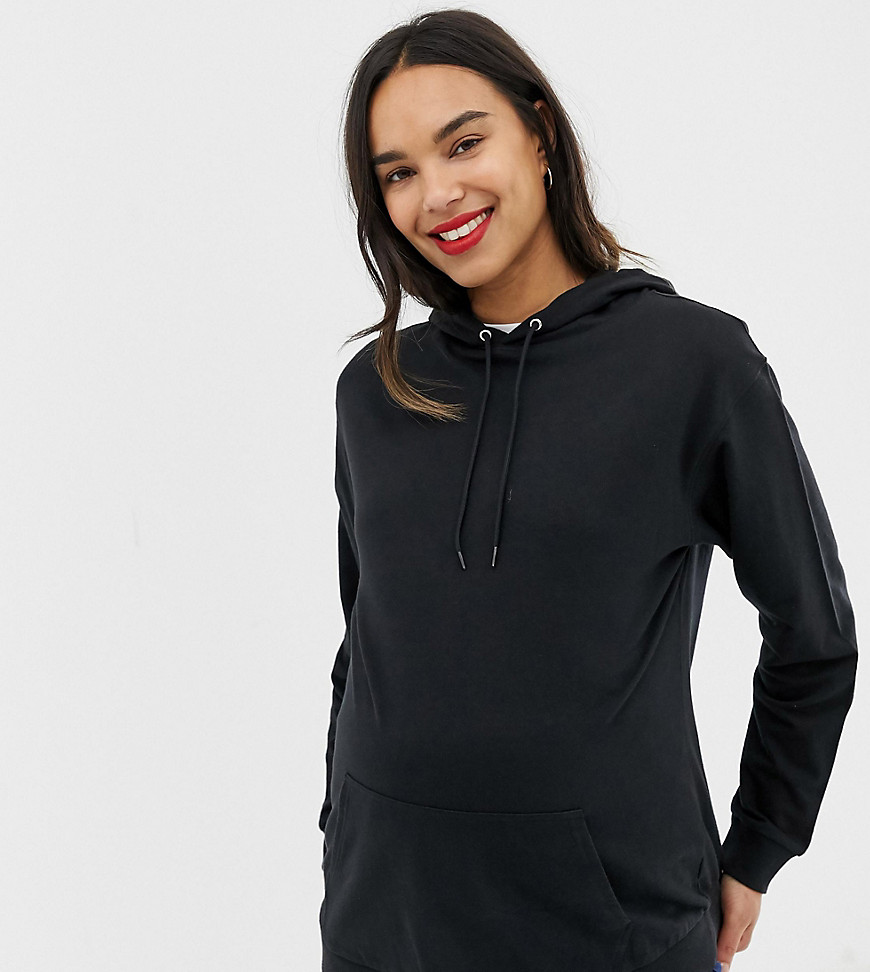 ASOS DESIGN Maternity ultimate hoodie in black