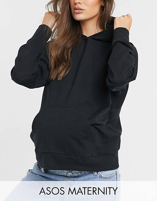 Women Maternity ultimate hoodie in black 
