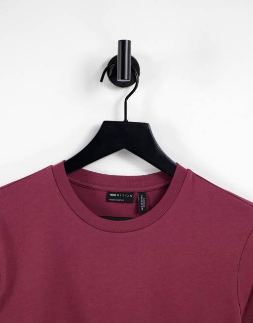 ASOS DESIGN Maternity – Ultimate – Langärmliges Shirt aus Baumwollmix in Burgunderrot - BURGUNDY, 4 von 4