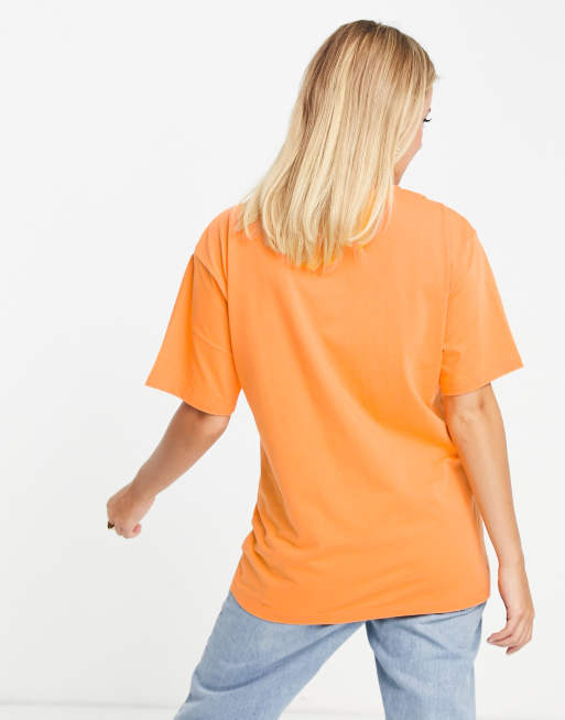 T shirt discount oversize orange femme