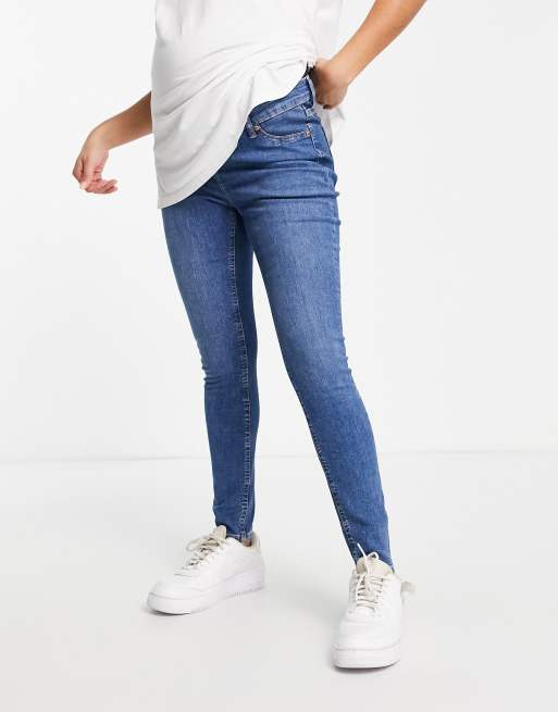 Asos white best sale maternity jeans