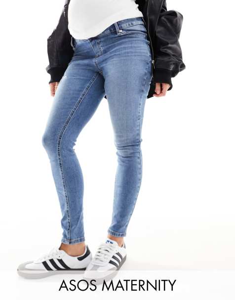 ASOS DESIGN Maternity - Ultimate - Skinny jeans in blauw - view 1