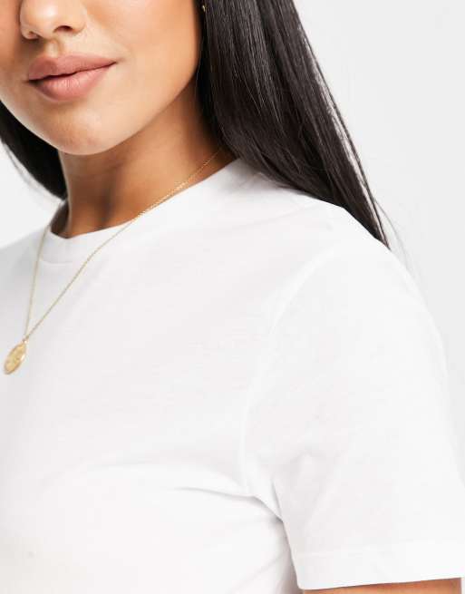 ASOS DESIGN Maternity - Ultimate - T-shirt met ronde hals van katoenmix in wit - WHITE, 3 van 4