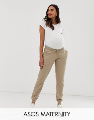 ASOS DESIGN Maternity under the bump basic jogger with tie | ASOS