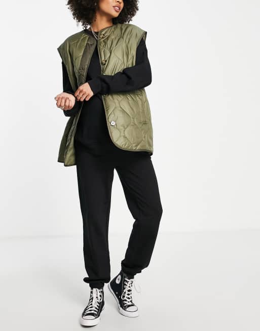 ASOS DESIGN Maternity under the bump basic slim jogger in black