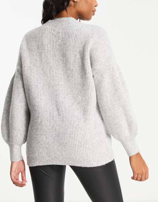 Grey shop fluffy jumper