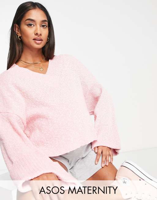 Pink 2024 maternity jumper