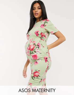 asos maternity dress floral