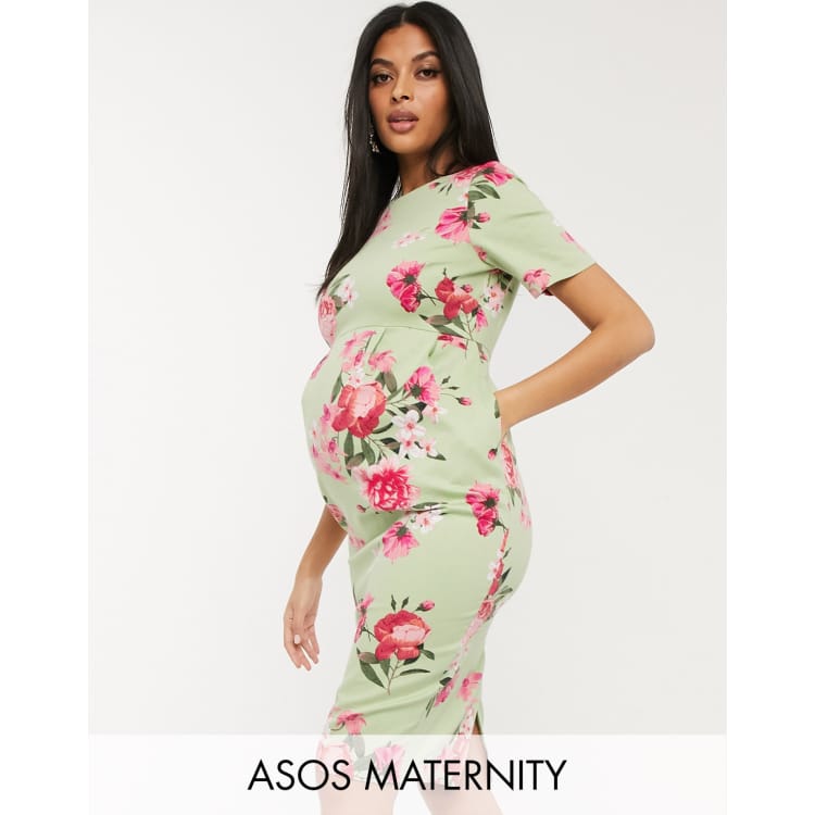 Asos design maternity 2024 wiggle mini dress