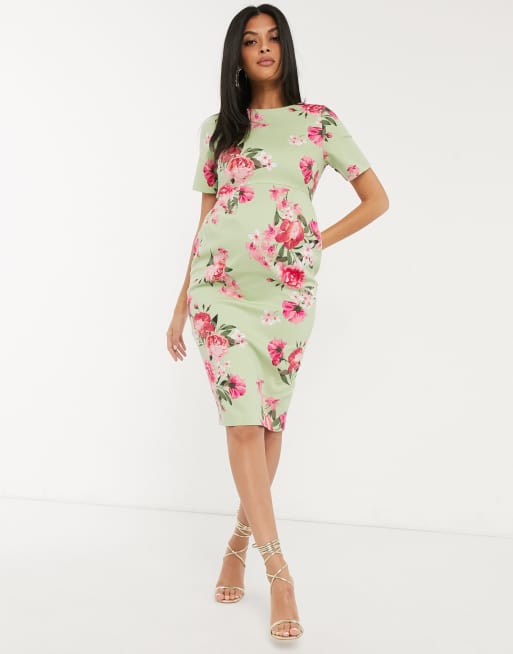 Asos design clearance wiggle midi dress