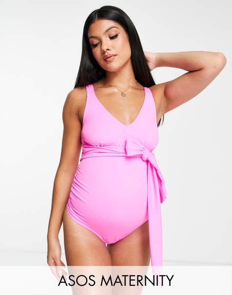 Kulani Kinis Underwire cheeky one piece swimsuit in Electric