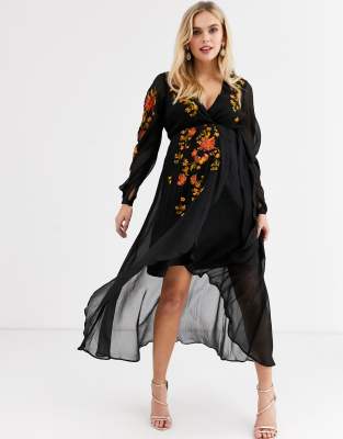 asos wrap around dress