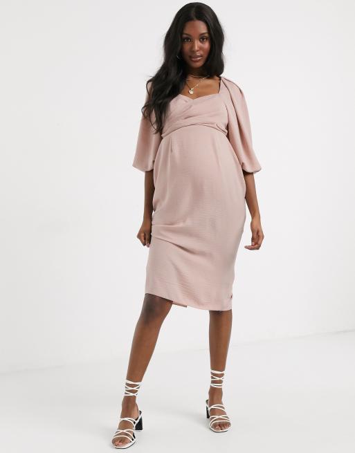 Asos maternity wrap dress hotsell