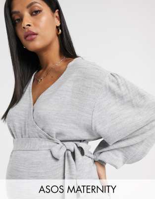 maternity wrap sweater