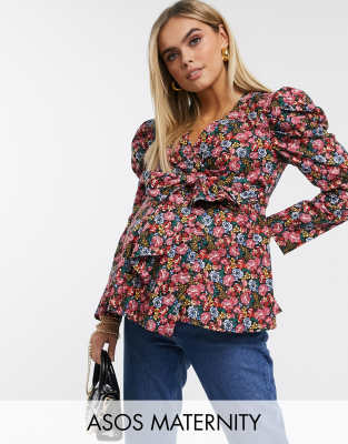 asos maternity blouse