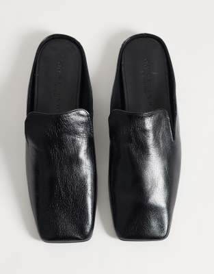 Maude - Mules en cuir de qualité supérieure - Noir 41