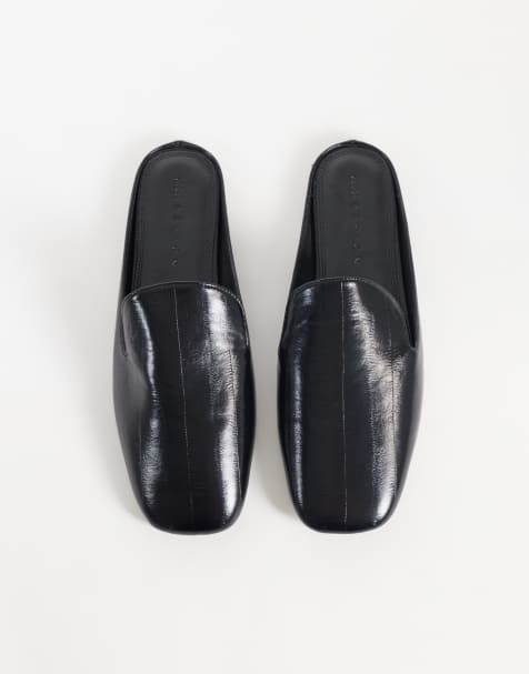 ASOS DESIGN Maura mules i svart toffelstil - view 1