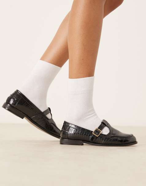 ASOS DESIGN Maverick mary jane geek shoes in black - view 1