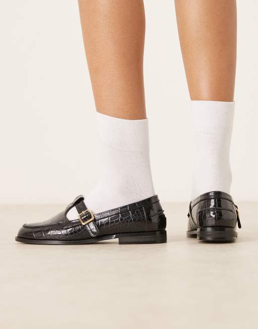 ASOS DESIGN Maverick mary jane geek shoes in black, 4 of 4