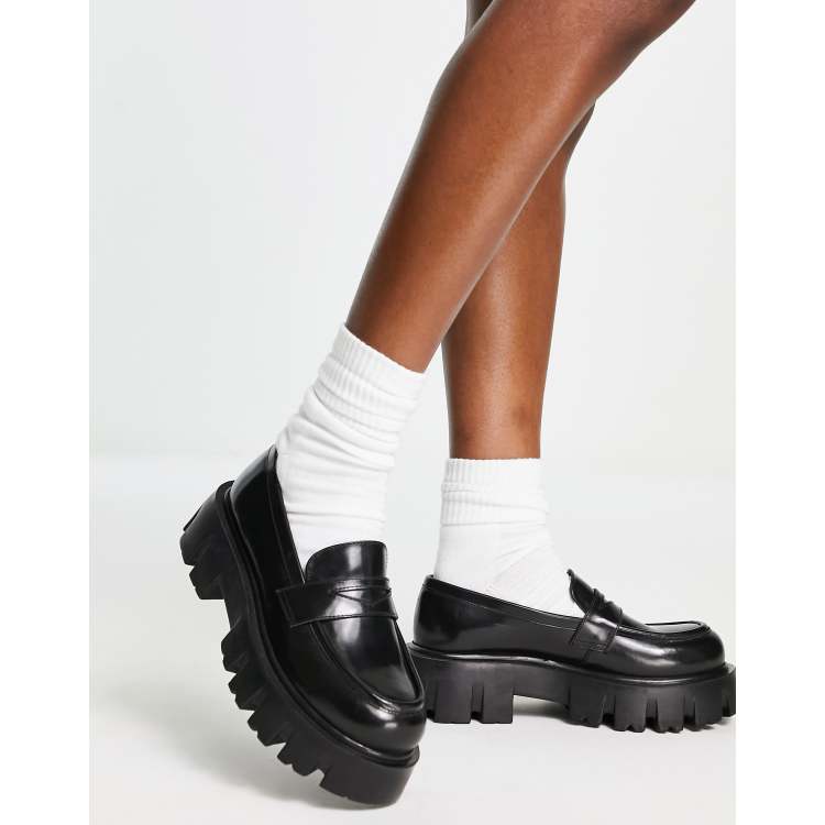 Leather Chunky Loafers curated on LTK