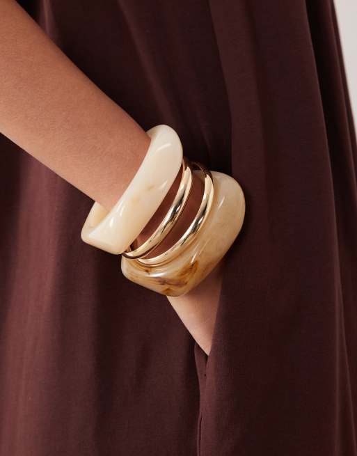 ASOS DESIGN - Maxi bandeau-jurk met bubbelzoom in chocoladebruin, 4 van 4