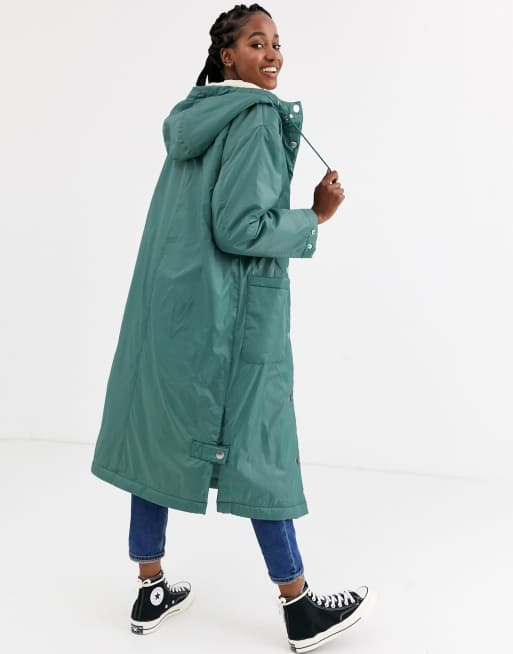 Asos clearance borg raincoat