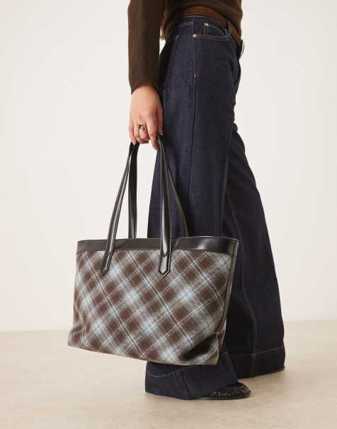 ASOS DESIGN - Maxi borsa a quadri multicolore - view 1