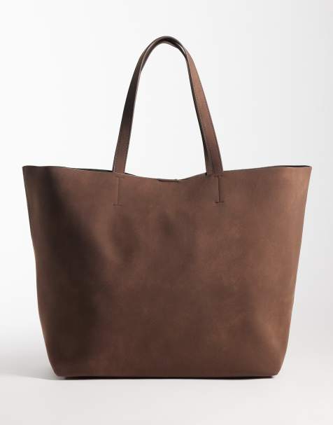 ASOS DESIGN - Maxi borsa oversize in camoscio sintetico doppiato - view 1