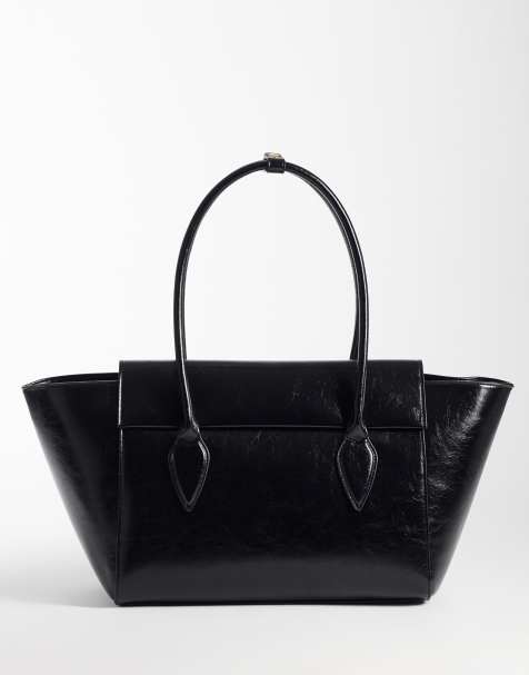 ASOS DESIGN - Maxi borsa strutturata nera - view 1