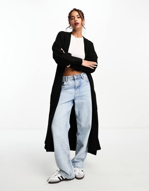 Asos long sale black cardigan