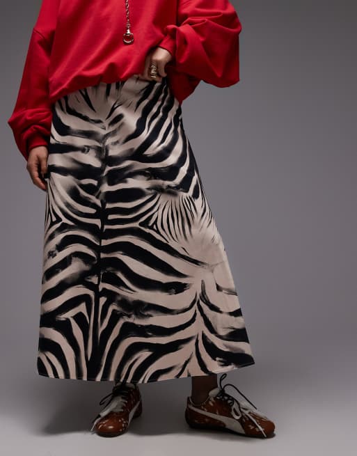 ASOS DESIGN - Maxi-cirkelrok met zebraprint, 5 van 5