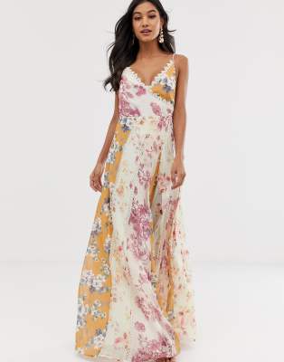 asos white floral maxi dress