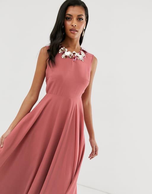 Asos 3d embellished sales dress