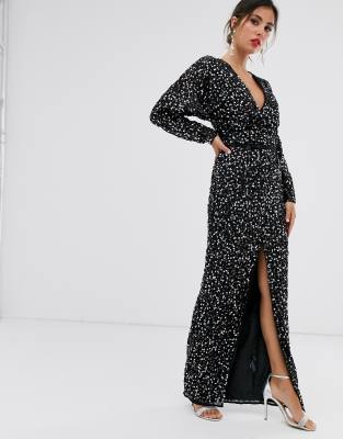 asos scattered sequin dress