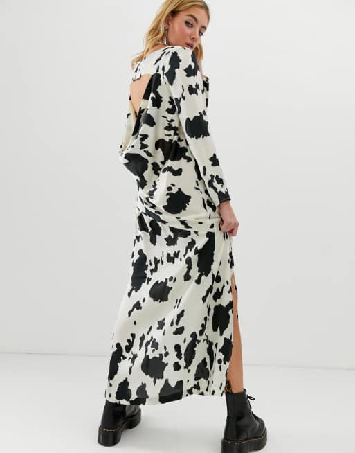 cow print dress asos