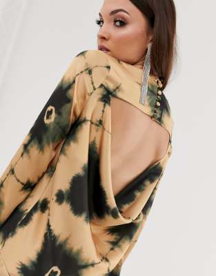 asos tie dye maxi dress