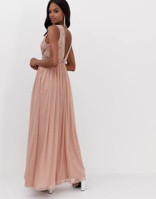 asos pink tulle dress