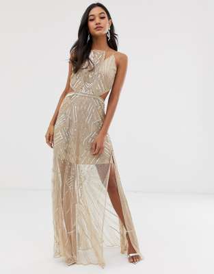 maxi sheer dress