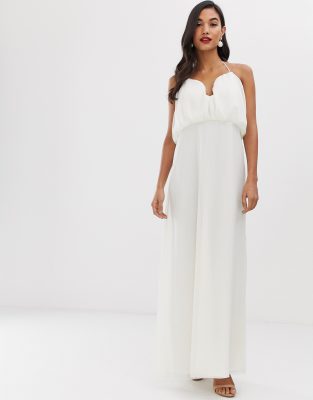 asos cream maxi dress