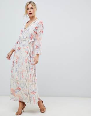 soft floral maxi dress