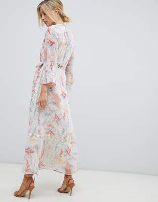 soft floral maxi dress