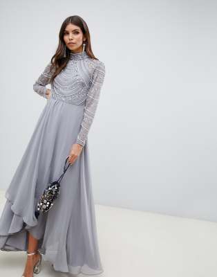 zara grey sequin dress