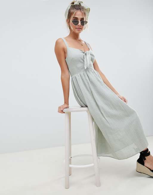 Tie front shop maxi dress