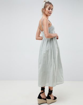 asos tie front dress