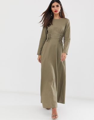 asos tie waist dress