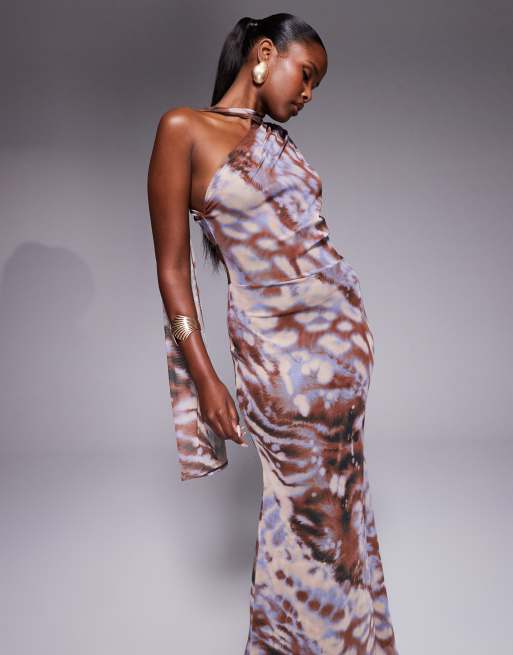 ASOS DESIGN - Maxi jurk met blote schouder en schoudervulling, 2 van 4